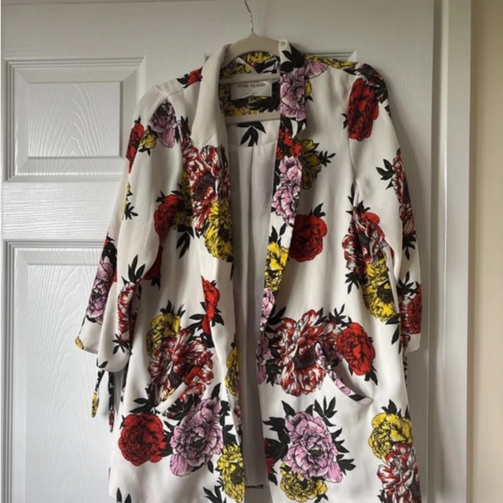 River Island Multicolor Floral Blazer